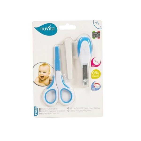 ست ناخن گیر کودک نوویتا Nuvita بسته 3 عددی آبی