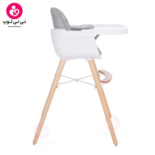 صندلی غذای کیکابو مدل Woody طوسی
