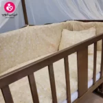 تخت کنار مادری سلیکا solika مدل 105 رنگ فندقی سرویس کرم ستاره