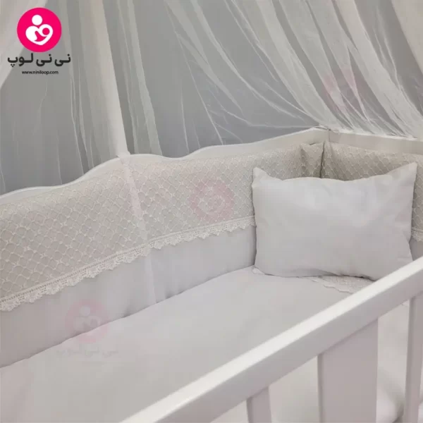 تخت کنار مادری سلیکا solika مدل 105 رنگ سفید سرویس سفید ویژه
