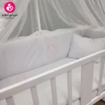 تخت کنار مادری سلیکا solika مدل 105 رنگ سفید سرویس سفید ساده