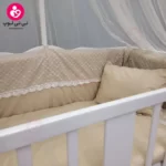 تخت کنار مادری سلیکا solika مدل 105 رنگ سفید سرویس کرم ویژه