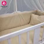 تخت کنار مادری سلیکا solika مدل 105 رنگ سفید کرم ساده