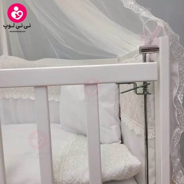 تخت کنار مادری سلیکا solika مدل 105 رنگ سفید سرویس سفید ویژه