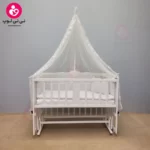 تخت کنار مادری سلیکا solika مدل 105 رنگ سفید سرویس سفید ویژه