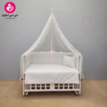 تخت کنار مادری سلیکا solika مدل 105 رنگ سفید سرویس سفید ویژه