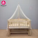 تخت کنار مادری سلیکا solika مدل 105 رنگ چوب رنگ سرویس کرم ستاره