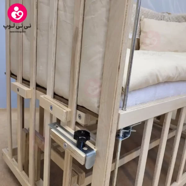 تخت کنار مادری سلیکا solika مدل 105 رنگ چوب رنگ سرویس کرم ویژه