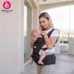 آغوشی نوزاد کیکابو Kikkaboo مدل Chloe رنگ مشکی