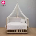 تخت کنار مادری سلیکا solika مدل 105 رنگ چوب رنگ سرویس سفید ویژه