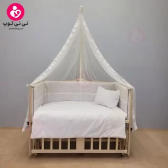 تخت کنار مادری سلیکا solika مدل 105 رنگ چوب رنگ سرویس سفید ویژه