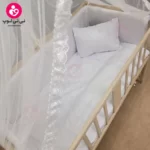 تخت کنار مادری سلیکا solika مدل 105 رنگ چوب رنگ سرویس سفید ساده