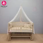 تخت کنار مادری سلیکا solika مدل 105 رنگ چوب رنگ سرویس کرم ویژه