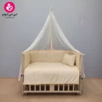 تخت کنار مادری سلیکا solika مدل 105 رنگ چوب رنگ سرویس کرم ستاره