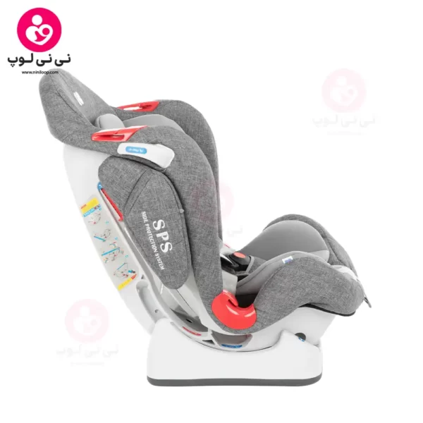 صندلی ماشین کودک کیکابو Kikkaboo مدل O'Right رنگ طوسی تیره
