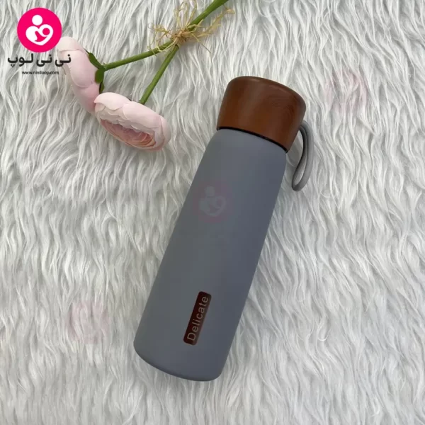 فلاسک آب سرد و گرم دلیکیت Delicate حجم 500 میل رنگ طوسی
