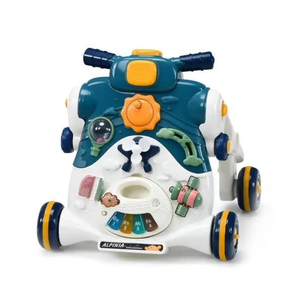 واکر کودک موزیکال 2 کاره فان ترولی Fun Trolley مدل 2in1 رنگ آبی