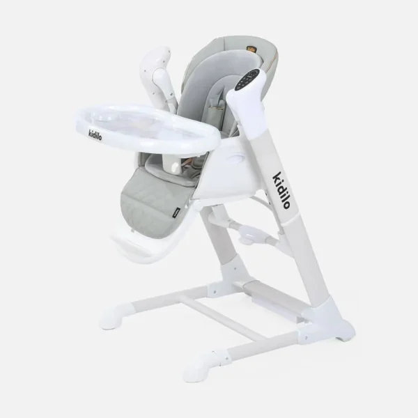 صندلی غذای تاب شو برقی کیدیلو Kidilo مدل TY-02 رنگ طوسی