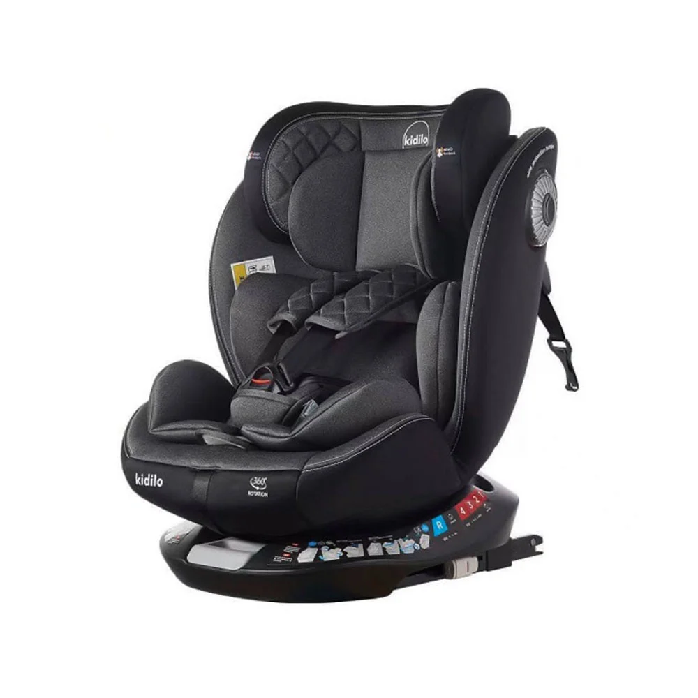 صندلی ماشین 360 درجه کیدیلو Kidilo مدل G406 رنگ طوسی تیره