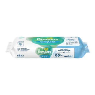 دستمال مرطوب 99 درصد آب پمپرز Pampers بسته 48 عددی