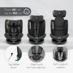 صندلی ماشین 360 درجه کیکابو Kikkaboo مدل i-Reverse