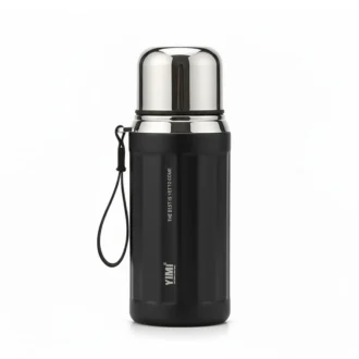 فلاسک آب استیل Yimi حجم 530 میلی لیتر رنگ مشکی