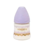 شیشه شیر سری گرد 150 میل سواوینکس Suavinex طرح وینتیج رنگ بنفش
