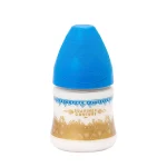 شیشه شیر سری گرد 150 میل سواوینکس Suavinex طرح وینتیج رنگ سرمه‌ای