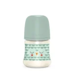 شیشه شیر سری پهن 150 میل سواوینکس Suavinex طرح جغد رنگ سبز