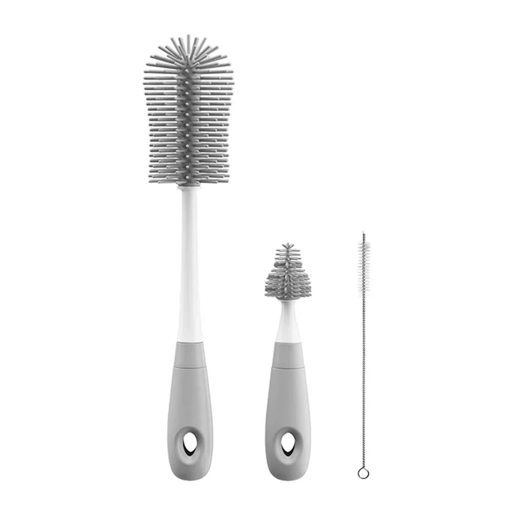 ست شیشه شور سیلیکونی بیبی کرون Baby Crown رنگ طوسی