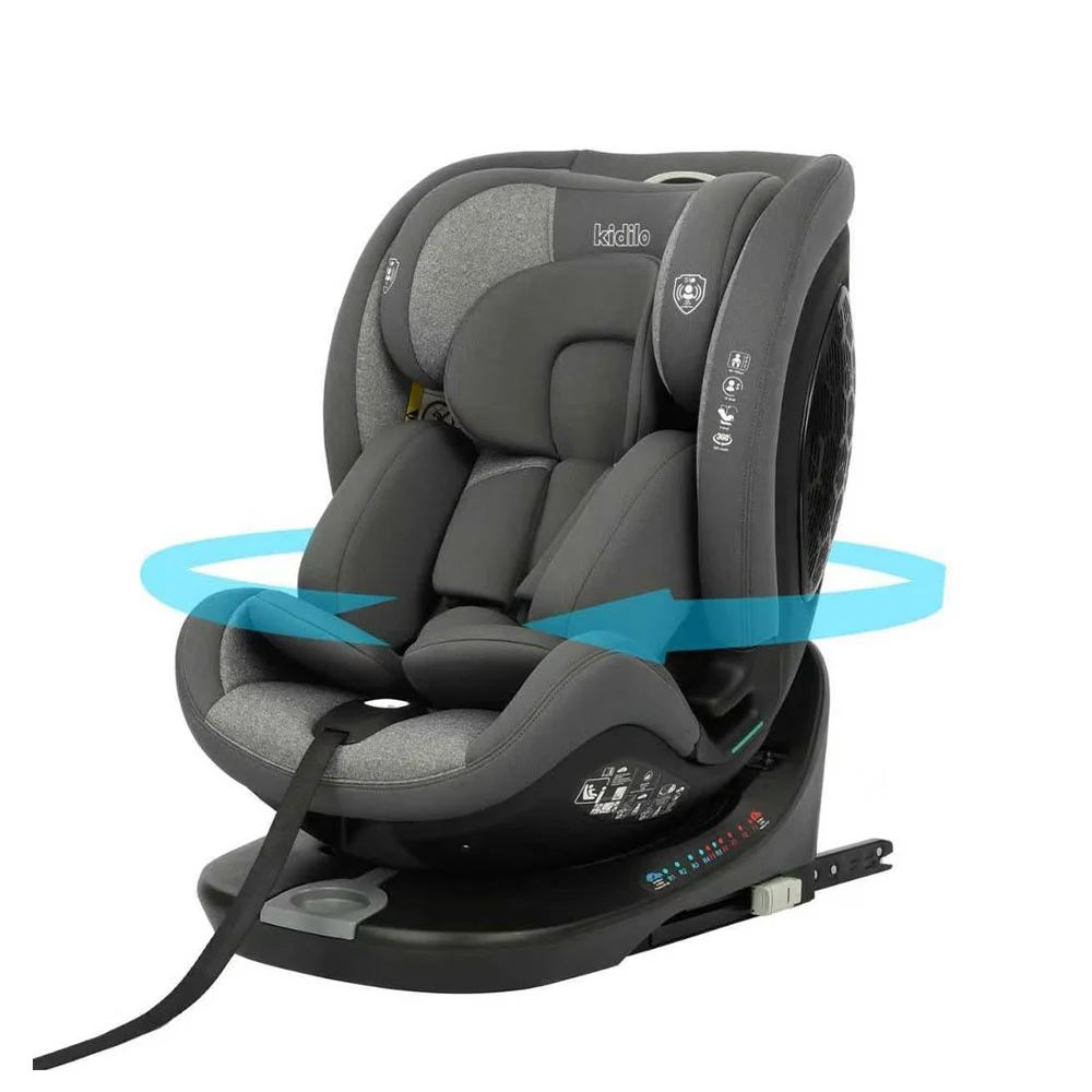 صندلی ماشین 360 درجه کیدیلو Kidilo مدل KBH608S رنگ طوسی