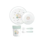 ست ظرف غذا ملامین 5 تکه کیکابو Kikkaboo طرح Savanna Green