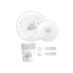 ست ظرف غذا ملامین 5 تکه کیکابو Kikkaboo طرح Savanna Blue