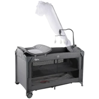 تخت و پارک نوزاد ادکس Adex مدل T702L رنگ طوسی تیره