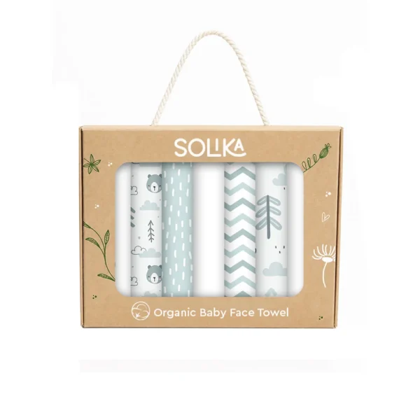 دستمال صورت سلیکا وود Solika Wood تدی و جنگل سبز