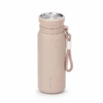 فلاسک آب استیل Hs-Cup حجم 800 میلی لیتر رنگ کرم